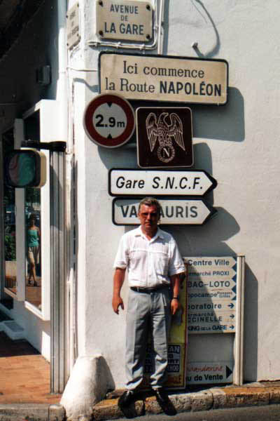 Am Beginn der Route Napoleon